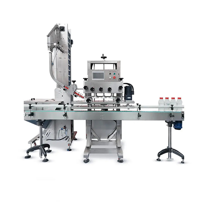 Automatisk højhastigheds-plastikskrue vandflaskehætte maskine