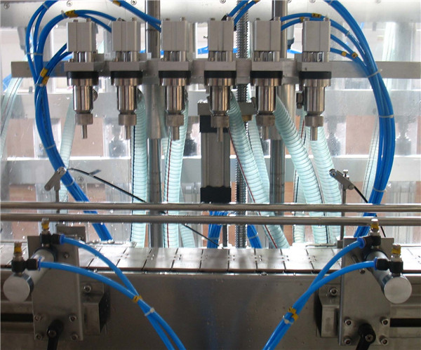 Seks hoved automatisk flydende påfyldningsmaskine