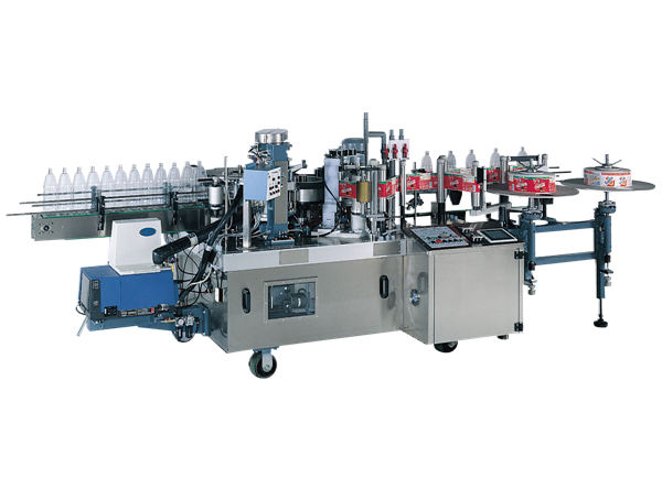 Auto lille flaske limmærkning maskine